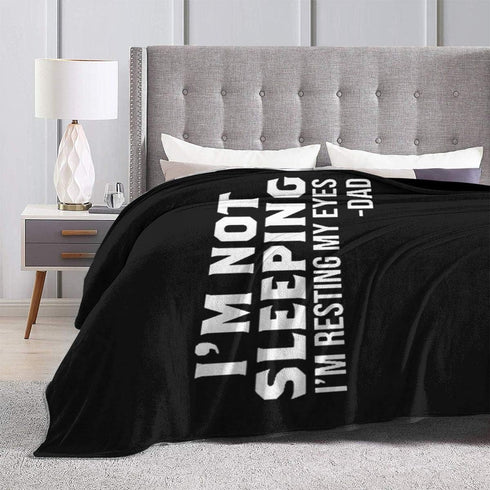 Im Not Sleeping Ultra-Soft Micro Fleece Blanket Anti-Pilling Flannel Sleep Comfort Sofa Blanket...