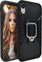 MODOS LOGICOS Case for iPhone XR, Dual Layers Shockproof Protective Case with Built-in 360 Metal Rotating Ring Kickstand, Working with Any Magneti...