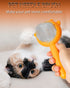 Pumpkin Cat Brush with Release Button, Awpland Pumpkin Shape Dog Self Cleaning Hair Brush, Deep Cleaning Dog Grooming Supplies for Long or Short H...