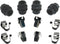 ACDelco Gold 18K1740X Front Disc Brake Caliper Hardware Kit with Clips, Seals, and Lubricant...