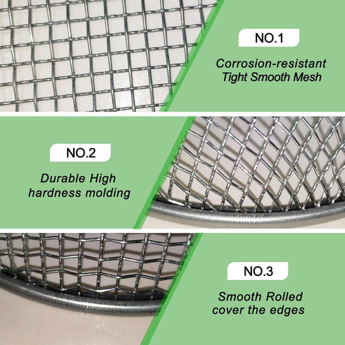 1/4 Inch Compost Sifter for Garden Sand Soil, Garden Potting Mesh Sieve Sifting Pan,Soil Sifter Mesh Gardening Tool Best for Plants and Flowers Gr...