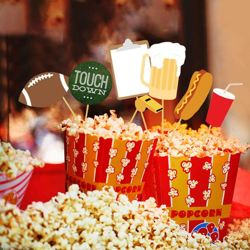 Football Photo Booth Props Kits, Party Favor for Football Party Theme Supplies Decorations - 17count...