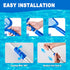 Swimming Pool Skimmer Net, Pool Net with 3 Pole Sections, 10.6" x 48.8" Pool Skimmer Net with Ultra Fine Mesh Net, Telescopic Aluminum Pole, Leaf ...