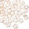 100PCS Acrylic Cherry Blossom Flower Beads, 18MM White Flower Spacer Beads for Jewelry Making, Acrylic Floral Loose Beads for Bracelet Making, Flo...