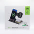 15W Fast Charge 3 in 1 Magnetic Wireless Travel Foldable Charging Station with Light for iPhone 15 Multiple Devices...