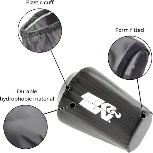 K&N PL-8007DK Black Drycharger Filter Wrap - For Your K&N PL-8007 Filter...