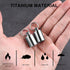 Keychain Pill Holder,Titanium Small Pill Case Box for Purse Pocket,Travel Pill Container Waterproof Bottle for Outdoor Camping...