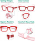 Eyekepper Ladies Reading Glasses - Oversized Square Design Readers for Women Red...