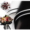 XIAOHONG 80 Sheets Black and White Border Flower Wrapping Paper,Waterproof Thicken Floral Wrapping Paper, Florist Bouquet Supplies for Fresh Flowe...