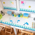 Ocean Waves Bulletin Board Border Trim Paper Self Adhesive Blue Bulletin Board Decorations Back to School Office Classroom Chalkboard Decorations ...