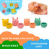 Mold Free Silicone Bath Toys, Baby Bath Toys 6-12 Months, Toddlers 1-3, Non Toxic Infant Bathtub Toy, Water Toys, Pool Toy, Dishwasher Safe (Coral...