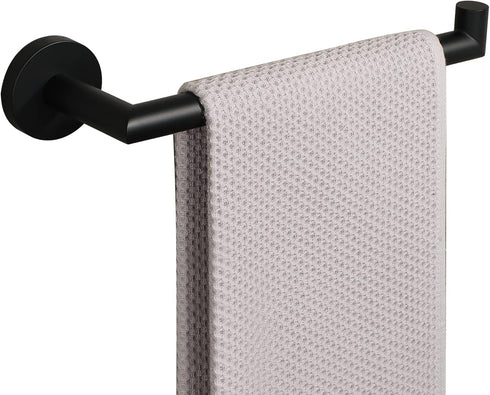 Alise Hand Towel Holder Towel Ring for Bathroom Lavatory,Black Towel Bar Towel Hanger Wall Mount SUS304 Stainless Steel Towel Rack,Matte Black Fin...