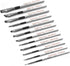 Nicpro 12 PCS Acrylic Paint Brushes Adult Art Paint Brush Set for Watercolor Oil Gouache Face Body Craft Miniatures Painting,Paintbrushes...