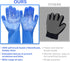 Pet Grooming Gloves, Yintoper Dog Washing Gloves with High-Density Teeth, Heat Resistant Silicone Cat Hair Remover with Enhanced Five Finger Desig...