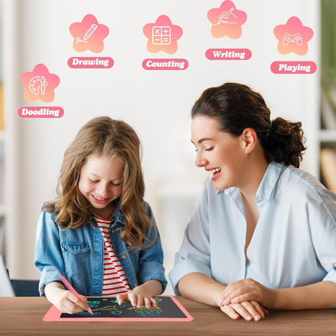 EooCoo Toys for Ages 3-6, Drawing Board, 10 Inch LCD Writing Tablet, Electronic Drawing Tablet, Girl Birthday Gift, Kids Toys, Drawing Pad Girls T...