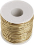 Morex Ribbon 1318/50-634 Stretch Cord Polyester Ribbon, 50 yd, Gold...