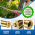 3/4 GHT Brass Garden Water Hose Spray Nozzle, 6 Inch High Pressure Water Hose Jet Nozzle Sprayer Sweeper for Cleaning Clutter, Roads, Yard, Vehicl...