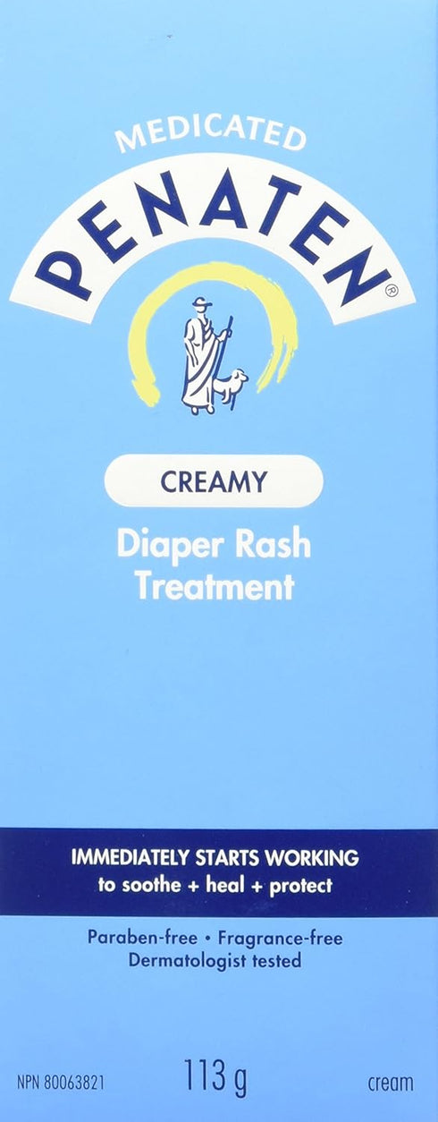 Penaten Medicated Creamy Diaper Rash Treatment, 113g...