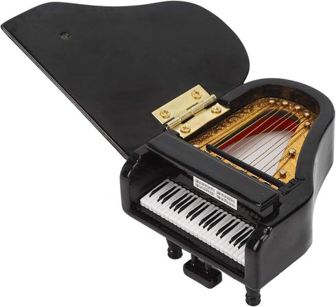 Broadway Gifts 3.5" Black Wood Grand Piano Ornament Decoration - Instrument Ornament Gift for Piano Players...