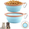 Collapsible Dog Bowls for Travel Portable Pet Food Water Bowl Foldable Silicone Food Dish with Carabiner Clip, BPA Free, Perfect for Feeding Small...