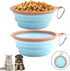 Collapsible Dog Bowls for Travel Portable Pet Food Water Bowl Foldable Silicone Food Dish with Carabiner Clip, BPA Free, Perfect for Feeding Small...