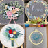 3pcs Embroidery Starter Kit for Beginners Floral Embroidery Kit DIY Material Package with 20cm Bamboo Embroidery Hoop......