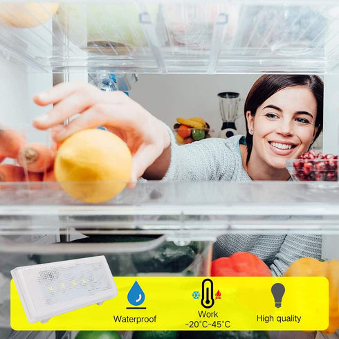 New 1 PCS W10515057 LED Light Compatible with Whirlpool Kenmore Maytag Freezer Refrigerator, Replaces WPW10515057, W10522611, W10465957, AP6022533...