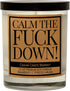 Funny Candles Gifts for Women, Men, Best Friends - Calm The F Down - Birthday Candles for Friends, BFF, Girlfriend, Boyfriend, Friendship, Bamboo,...
