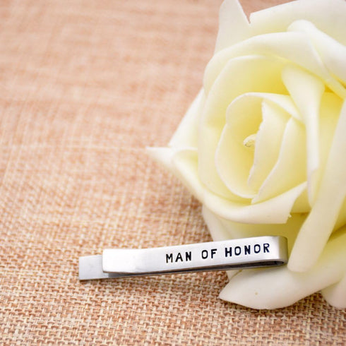 O.RIYA Stainless Steel Tie Clips Man Of Honor...