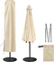 Patio Umbrella Cover - Waterproof 420D Oxford Outdoor Umbrella Covers With Folding Rod. Parasol Cover for 7.5ft 8ft 9ft 10ft 11ft (Beige)...