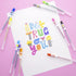 BAZIC Collorelli Scented Glitter Color Gel Pen, Acid Free Smooth Writing for Drawing Coloring Greeting Card Art Christmas Gift (10/Pack), 1-Pack...
