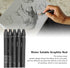 Zerodis 5Pcs Graphite Sticks Water Soluble Environmentally Friendly Hex Rod Graphite Stick Set Art Drawing Supplies for Sketch Shading Pencils Art...