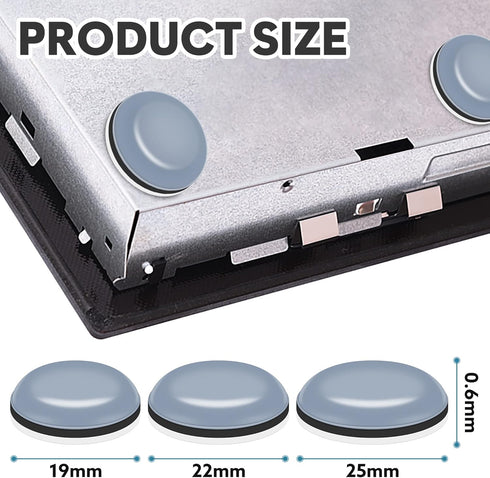 Appliance Slider for Kitchen Appliances, 36 PCS Self-Adhesive DIY Small Kitchen Appliance Slider for Most Countertop Coffee Maker, Air Fryer, Pres...