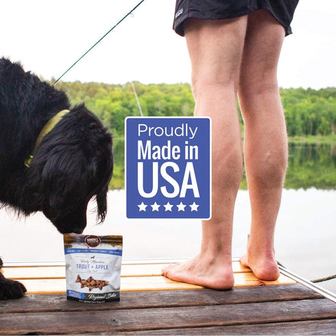 All Natural Dog Treats - Trout & Apple - Training Treats for Dogs & Puppies with Allergies or Sensitive Stomachs - Soft Dog Treats, Grain Free, Ch...