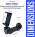 – Airplane Phone Holder Mount – Universal Hands-Free Travel Phone Holder for Airplane Seat Back (Black)......