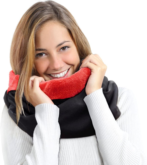 Rainproof Warmer Hooded Scarf Hat For Women Men Windproof Neck Scarf Winter Gear for Skiing ?Outdoor Jogging...