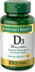 Nature's Bounty Vitamin D3 1000 IU Softgels, 350 Count...
