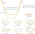 Gold Chain Bracelets Set 14K Gold Plated Bracelet Stack Link Chain Bracelets Trendy Gold Stackable Cuff Bracelets for Women...