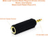 Mobi Lock 3.5mm Plug to 6.35mm Socket (Pack of 2) 1/8 to 1/4 inch Stereo Audio Jack Adapter | Connects Devices with 3.5mm port to Amplifiers, Guit...