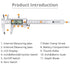 Neoteck 6 inch Digital Caliper, Full-Metal Electronic Calipers Measuring Tool Fractions/Inch/mm Conversion...
