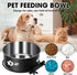 Kennel Water Bowl Hanging, ShineMe 2 Pack Stainless Steel Food and Water Bowl for Dog Cage, Crate, Kennel Bowls Mountable for Medium and Small Dog...