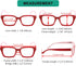 Eyekepper Ladies Reading Glasses - Oversized Square Design Readers for Women Red...
