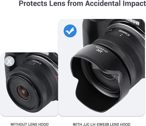 Lens Hood for Canon RF-S 10-18mm F4.5-6.3 IS STM, Reversible Lens Shade Replace Canon EW-53B Lens Hood, Compatible with 49mm Filters and 49mm Lens...