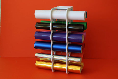 ArtBin 6864AS Vinyl Storage Rack, Stores 12 Vinyl Rolls, White...