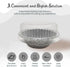 KitchenDance Disposable Aluminum Mini Tart Pans with Lid - 3 Inches Round Aluminum Foil Mini Pie Pan, Non-Stick Baking Pan Perfect for Baking, Sto...