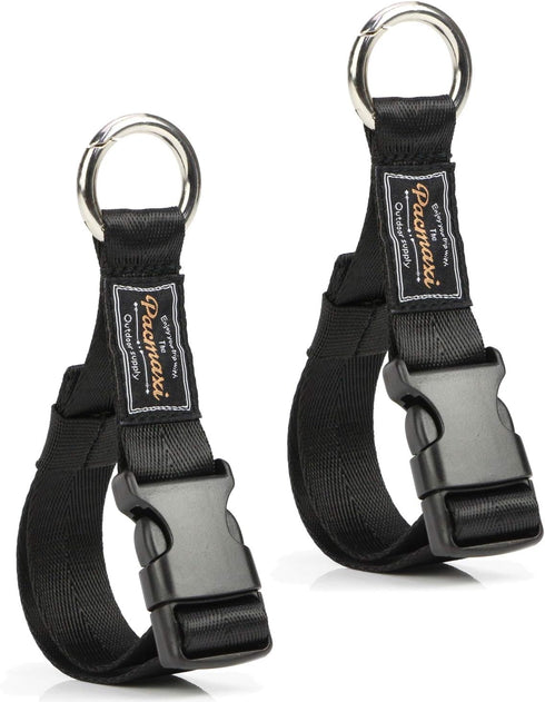 PACMAXI Stroller Hook, 2 Pack Multi Purpose Organizer Hooks Clip for Stroller, Wheelchair, Rollator, Walker (Black)...