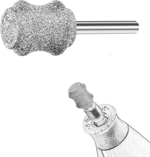 Diamond Dog Nail Grinder for Dremel - Dog Nail Grinder Attachment Bits for Large Medium and Small Dogs Cats Animals Nail Trimming (C...