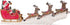 Transpac Y3954 Imports Reindeer Santa Sleigh Figurine, 14.5-inch Length, Resin, Multicolor...