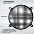 12" Speaker Grill Cover: Car Audio Speaker Grill Cover, Subwoofer Metal Mesh-Waffle Grill Cover Protector with Rubber Frame(Pack of 2)...