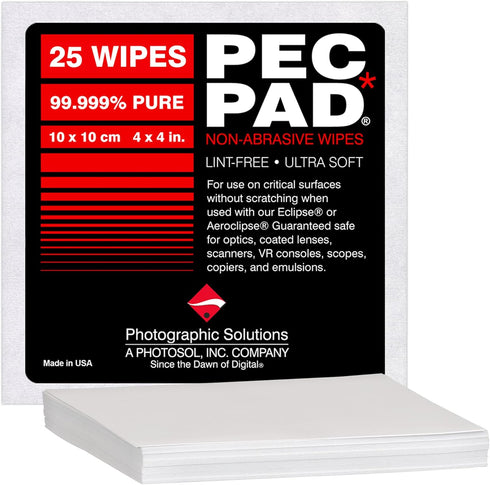 PEC-PAD Lint Free Wipes Ultra Soft Cloth for Cleaning Sensitive Surfaces like Camera, Lens, Filters, Film, Scanners, Telescopes, Microscopes, Bino...